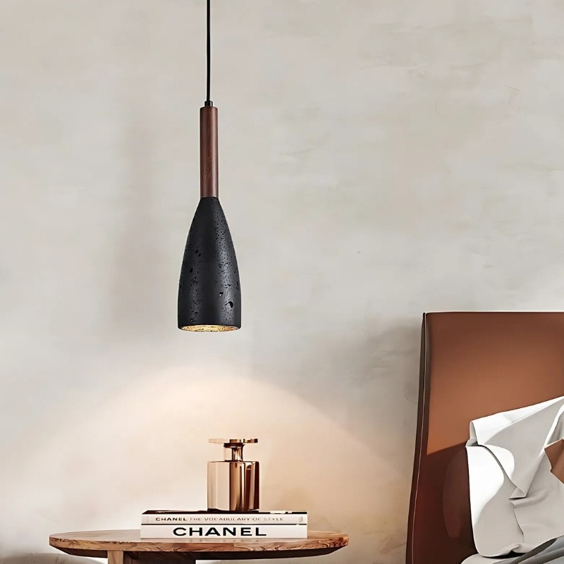 Travertine Pendant Light with Japanese Minimalist Design S287