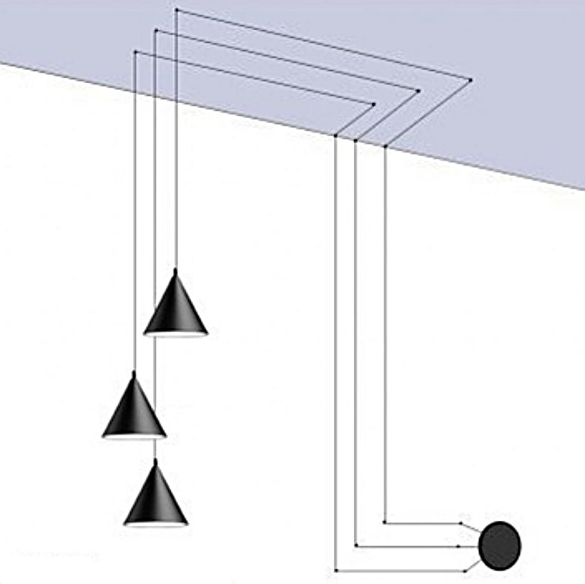 String Light Cone Pendant Light