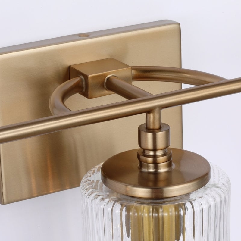 Lirra 3 Light Glass Vanity Lamp - Contemporary Bathroom Wall Lighting T762