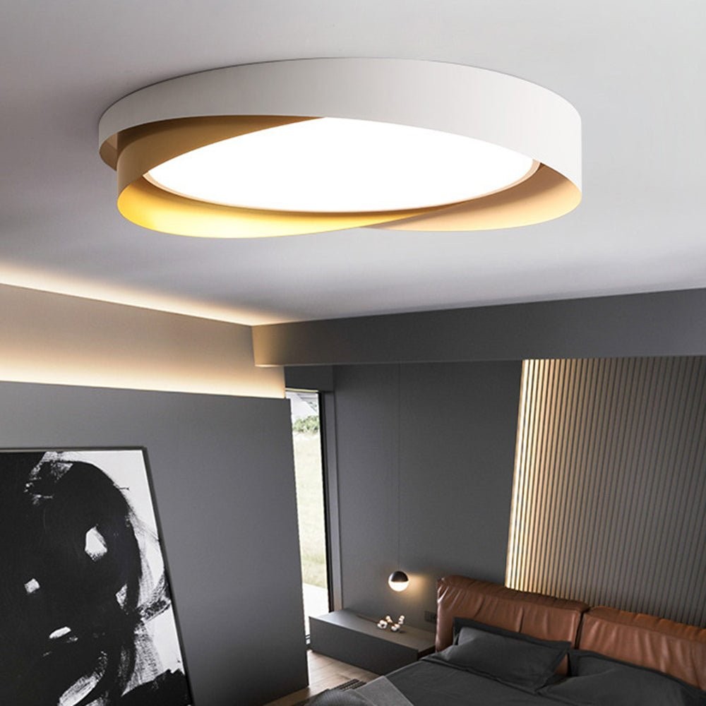 Nordic Style Modern Minimalist Wave Pattern Ceiling Lamp M424