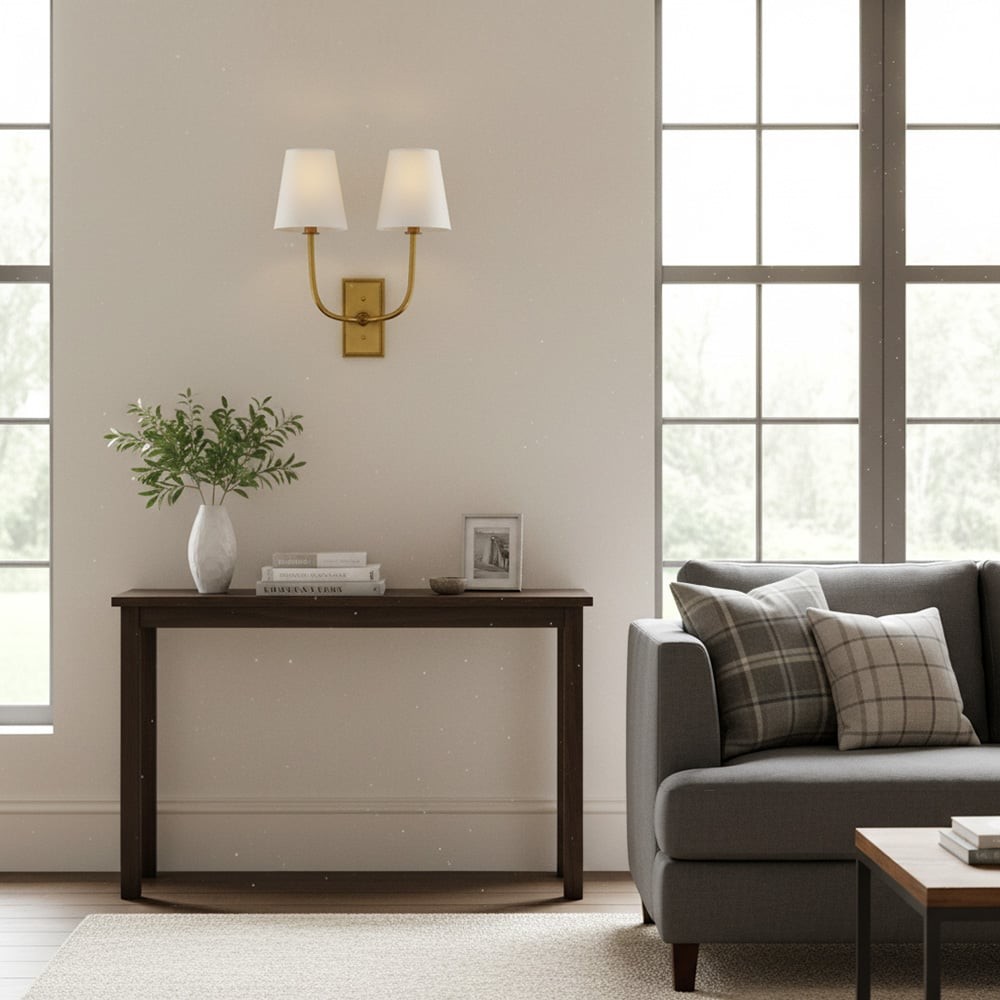 VistaGlow Industrial Metal Wall Lamp - Modern Double Sconce T452