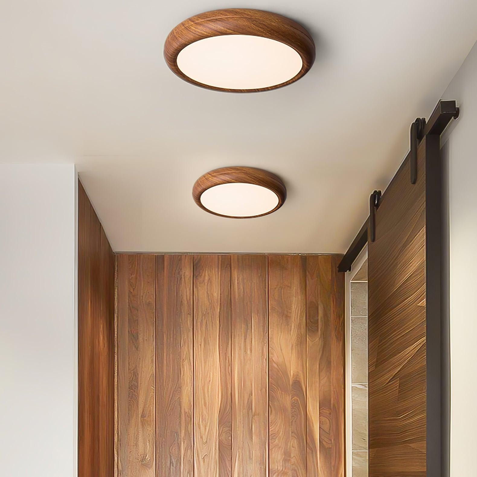 Wood Grain Round Ceiling Lamp M196