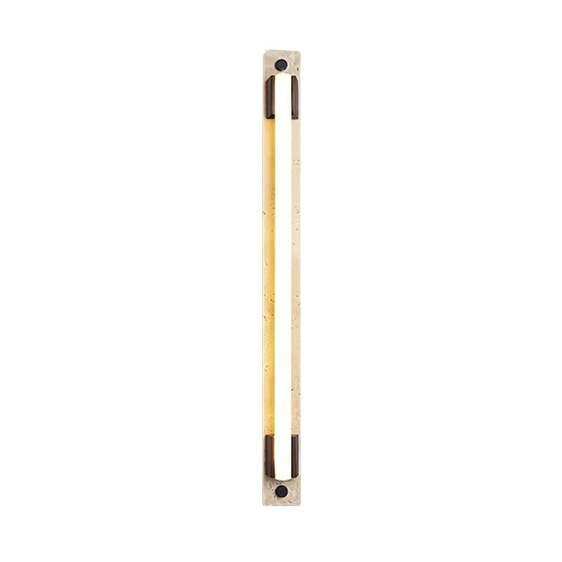 Travertine Wall Lamp - Brass Finish with Soft Ambient Glow S327