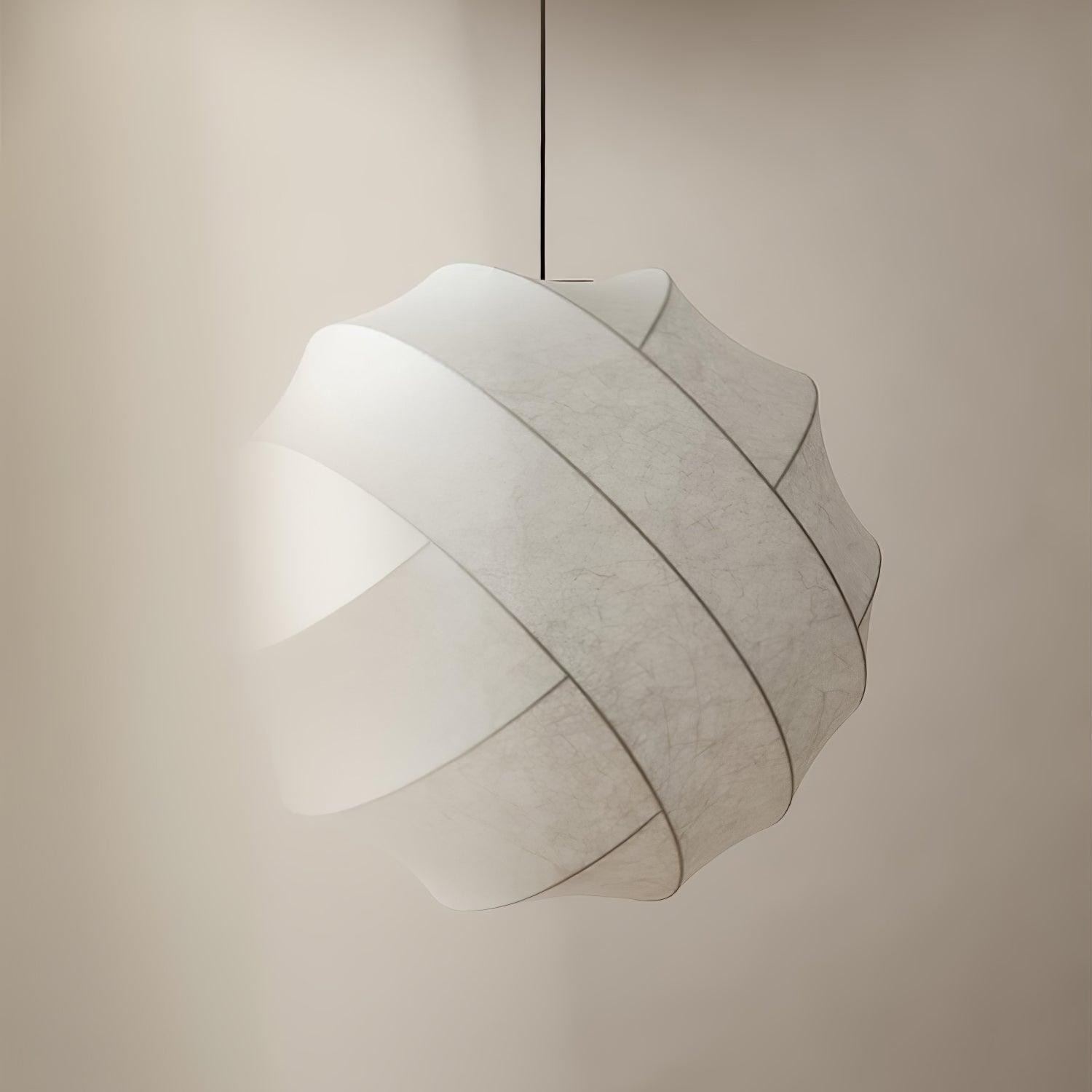 Wabi-Sabi Style Fiber Cocoon Pendant Lamp M400