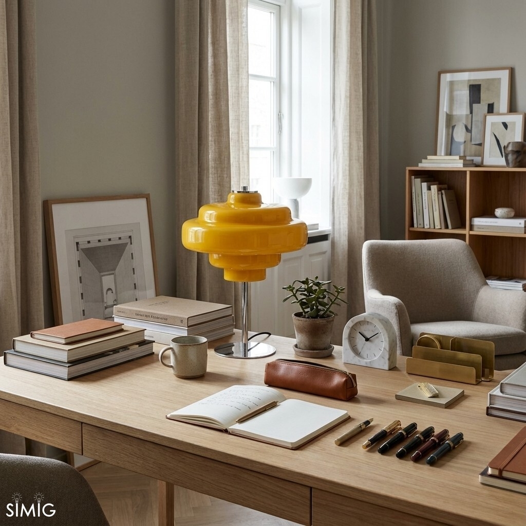 Koloro Multi-Layer Table Lamp - Vintage Glass and Metal for Living Room T276