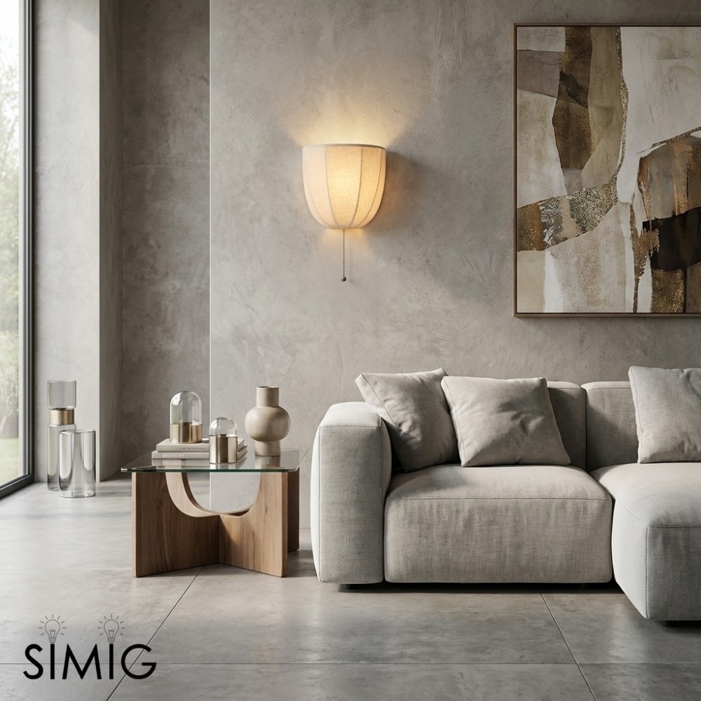 Fablune Indoor Wall Lamp - Modern Ambient Fabric Lighting for Home T1174