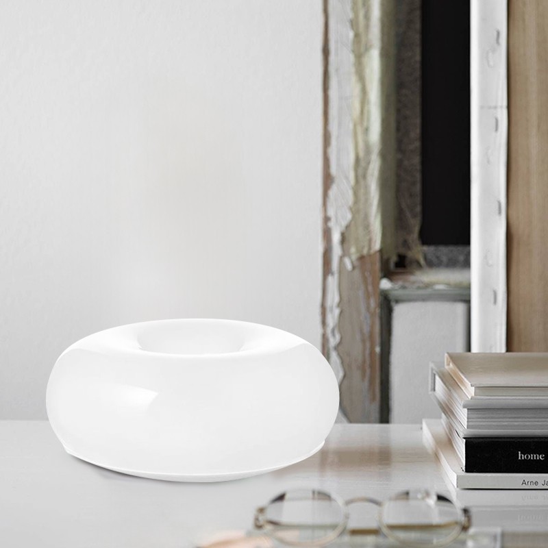 Glass Donut Table Wall Lamp - Bauhaus Style Accent Light Fixture S77