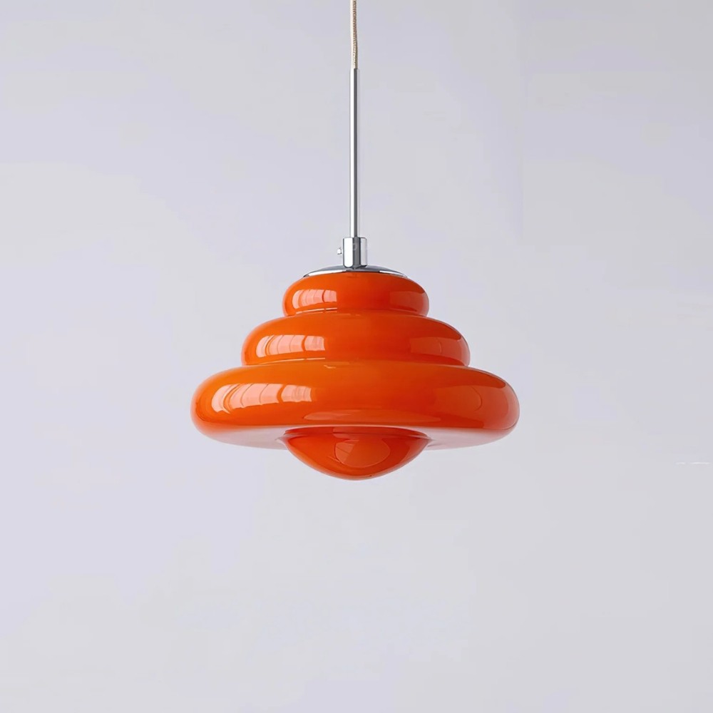 Tiered Pendant Lamp - Modern Glass and Metal for Dining Room S245