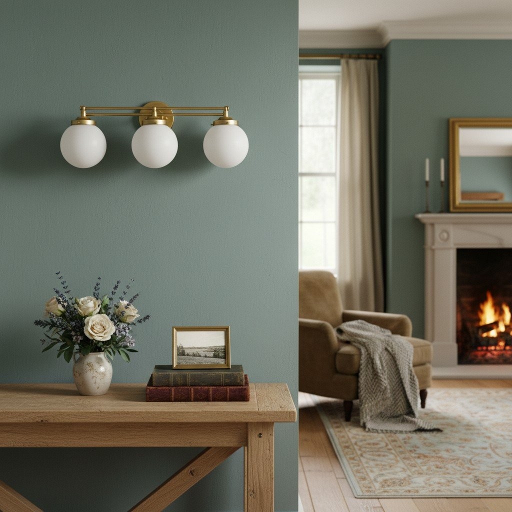 Glorica Glass Contemporary Vanity Light - 3 Light Globe Bathroom Fixture Opal Glass T352