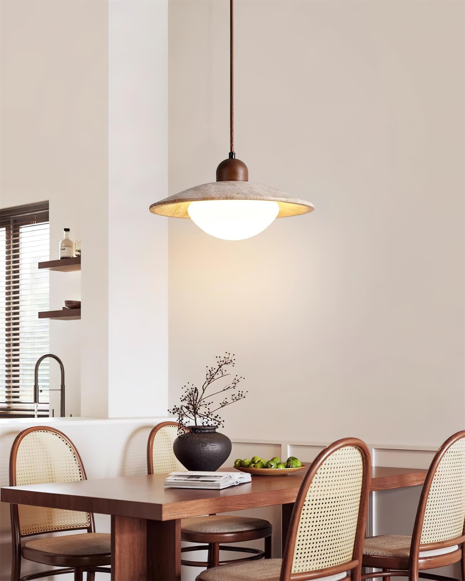 Wood Retro Wabi-Sabi Style Pendant Lamp M180