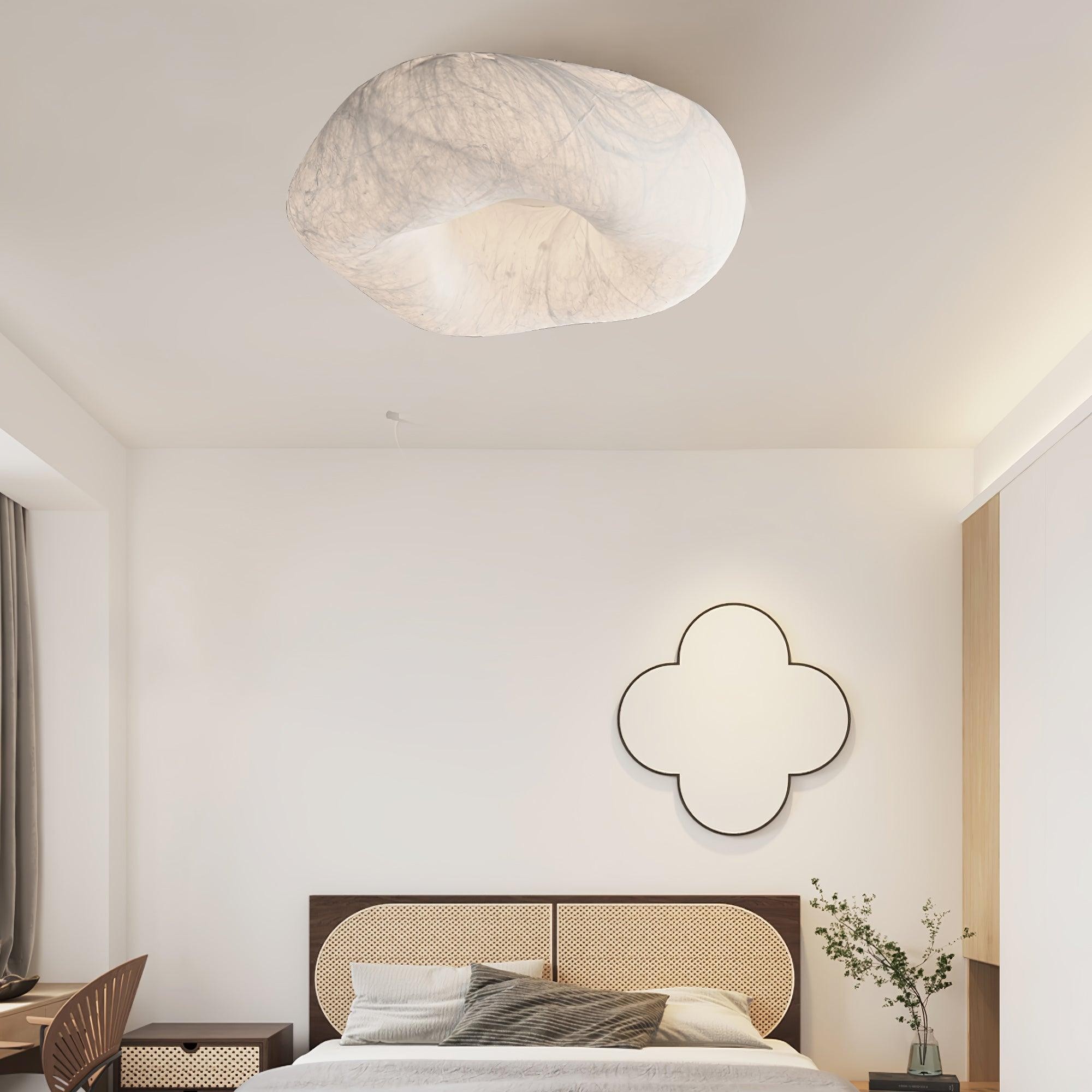 Modern Simple Silk LED Living Room Ceiling Lamp M193