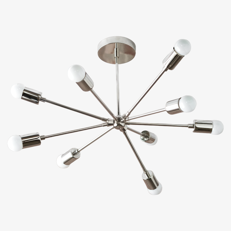 Mobilux Line Modern Chandelier - Mid Century Ceiling Light Fixture T349