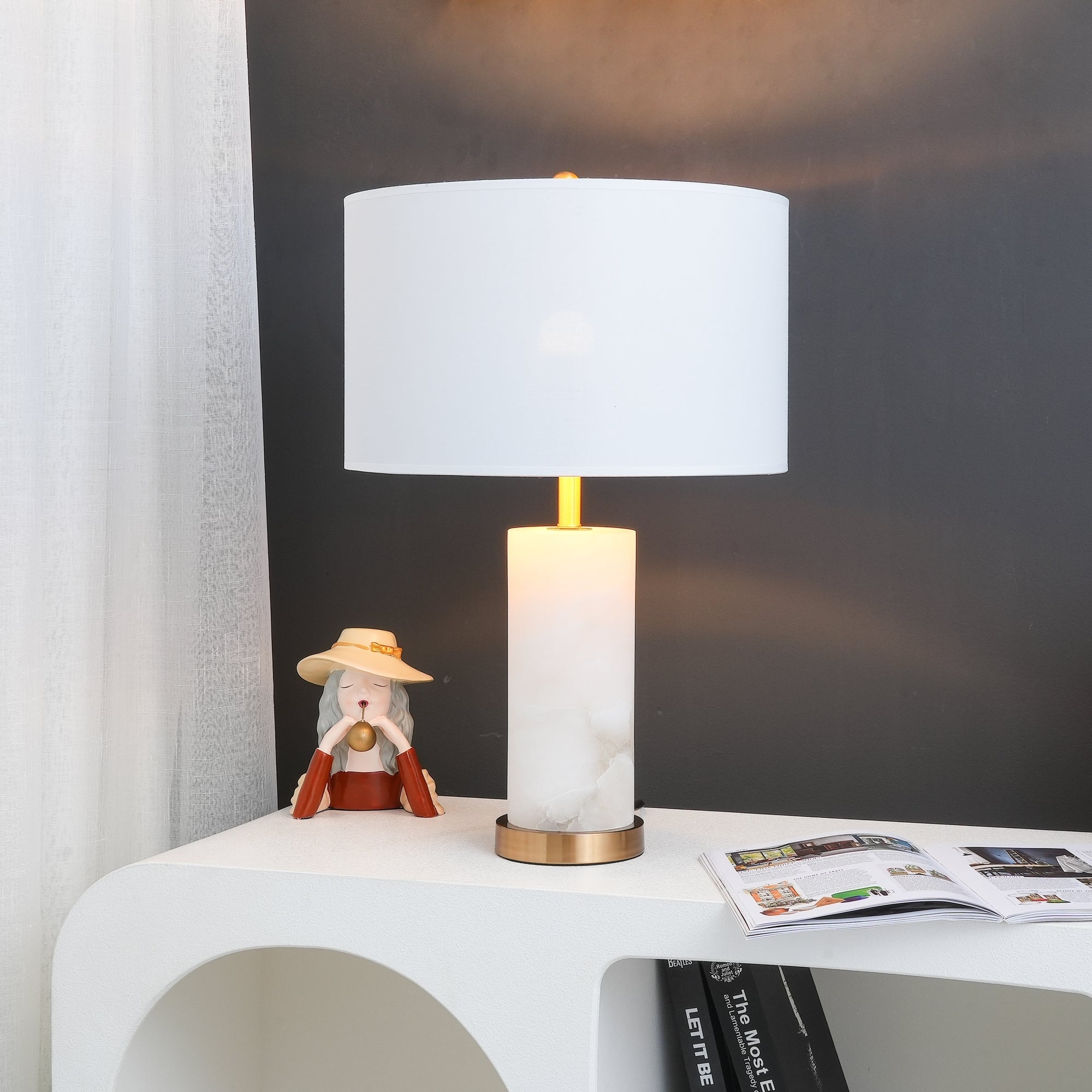 Lineham Alabaster Table Lamp T1714