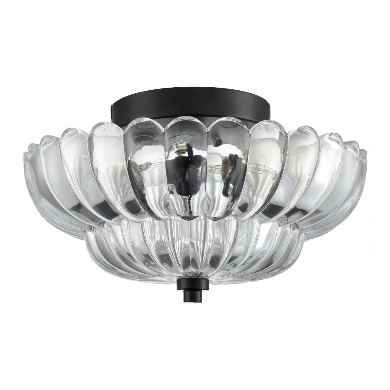 Semi Flush Mount Ceiling Lights Umbrella Shape Glass Lamp G58