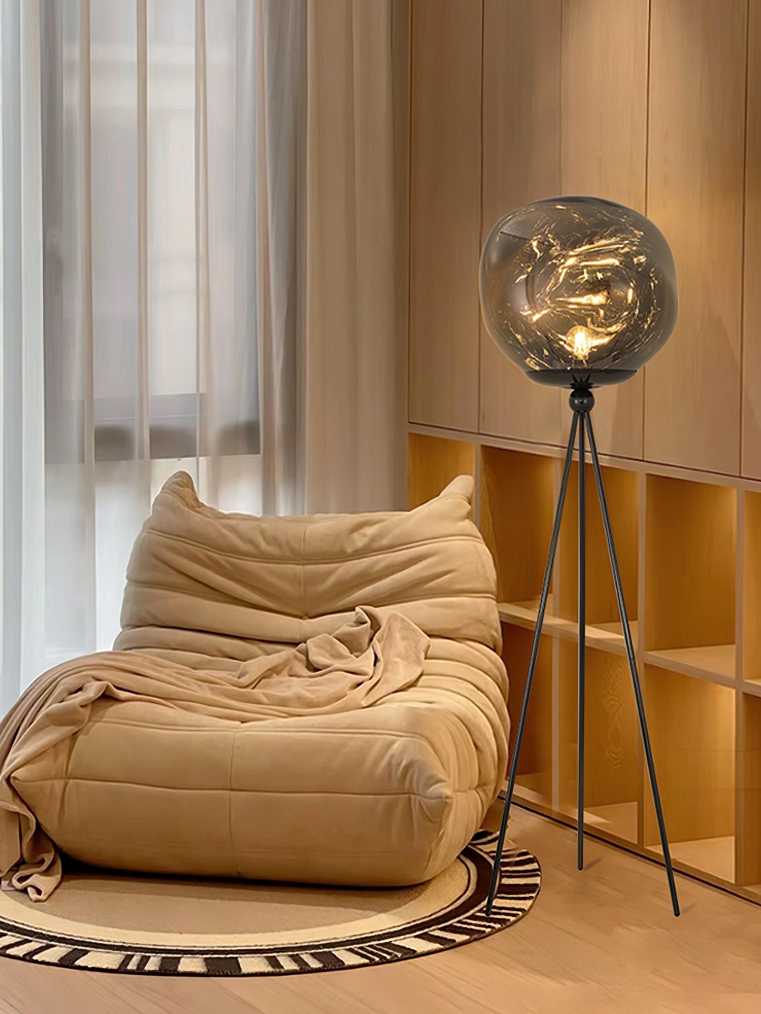Tripod Irregular Lava Floor Lamp M216