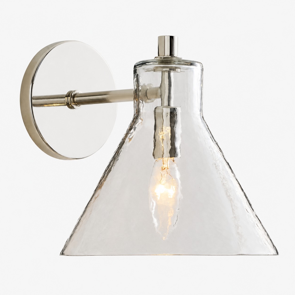 Glavira Elegant Recycled Glass Sconce - Wall Light for Modern Bedroom T049