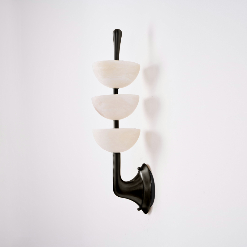 Triple Alabaster Wall Lamp T1789