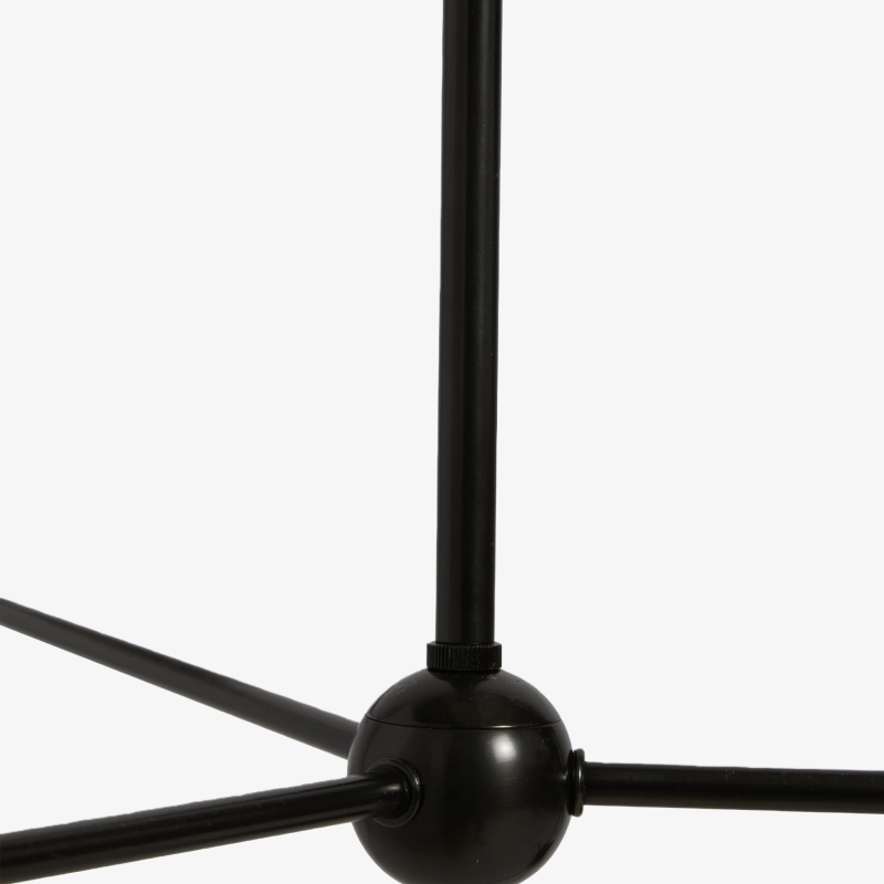 Ruffmeto Ruffled Shade Metal Frame Chandelier for Dining, Entry and Living Room T690