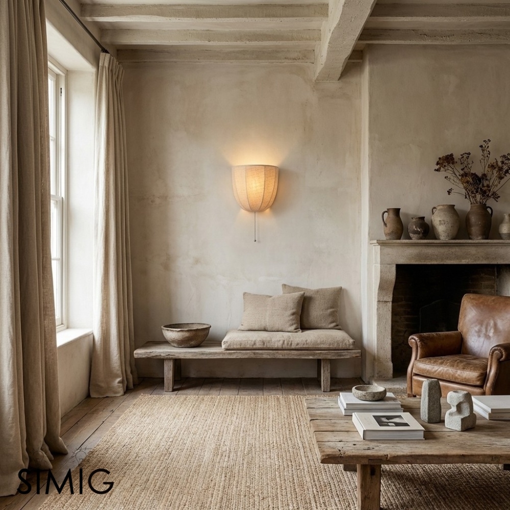 Fablune Indoor Wall Lamp - Modern Ambient Fabric Lighting for Home T1174