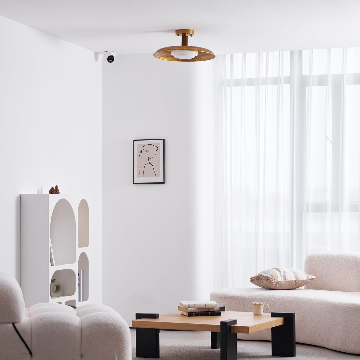 Pot-Lid Style Flat-Panel Ceiling Light T1921