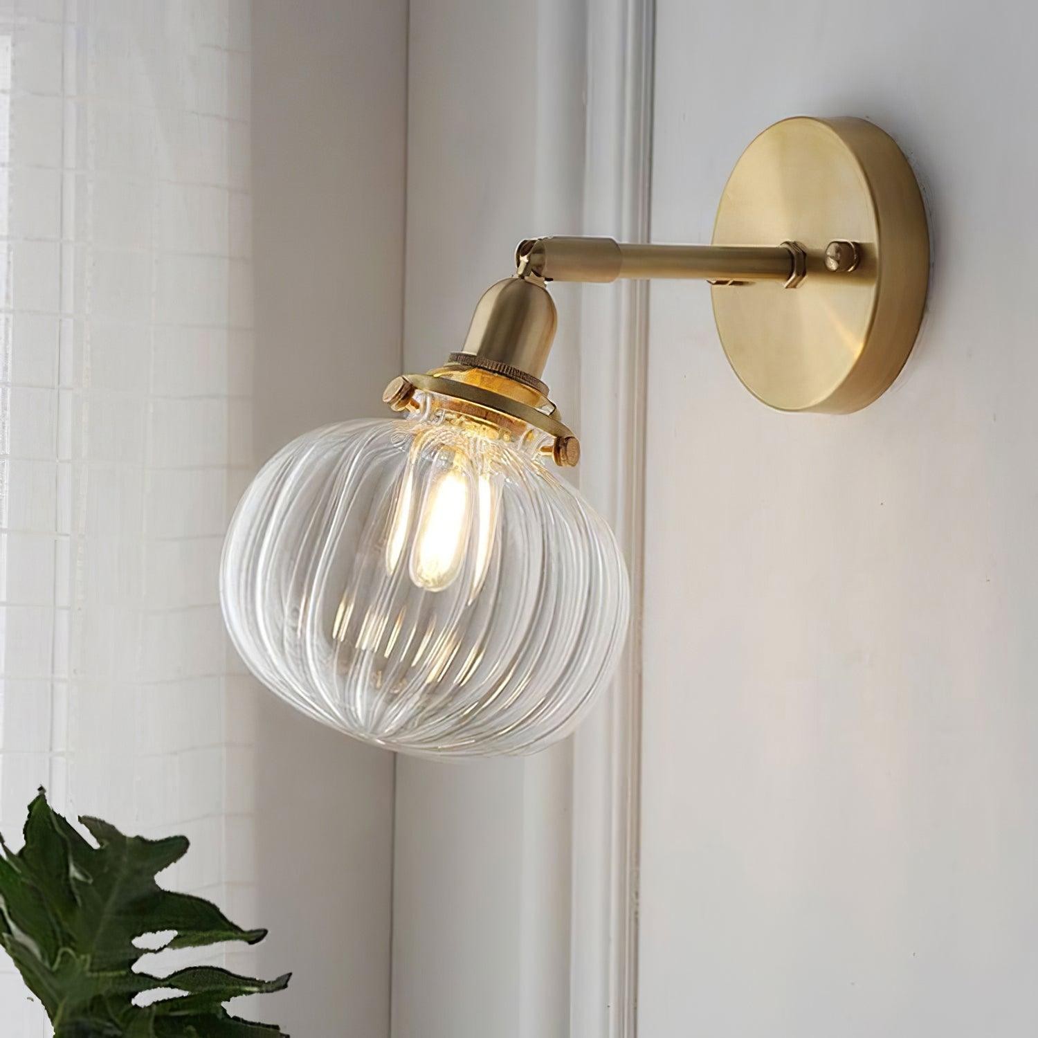 Simple Hallway Entrance Pumpkin Pattern Wall Lamp M108
