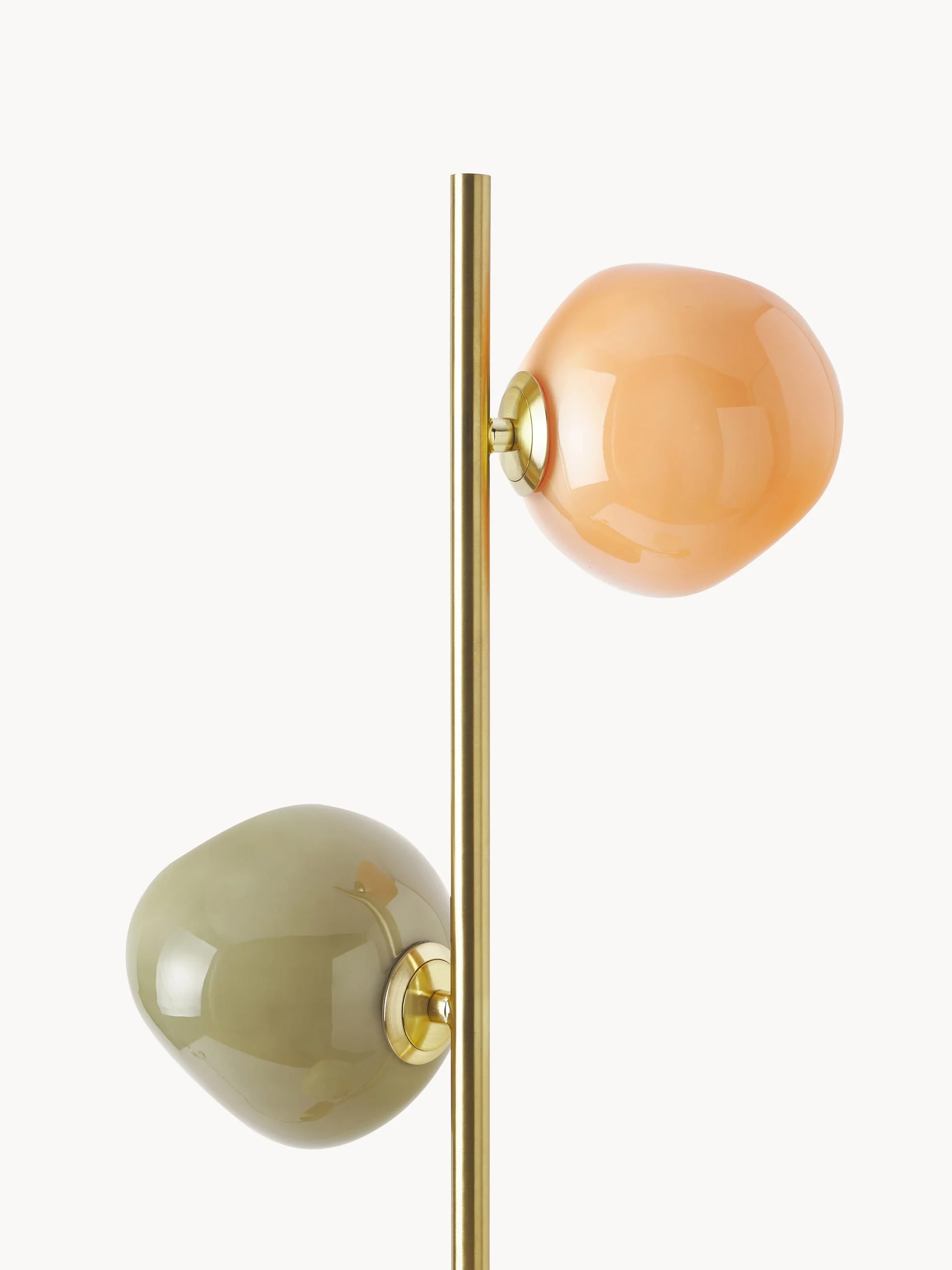 Opal Glass Floor Lamp - Modern Standing Light T419