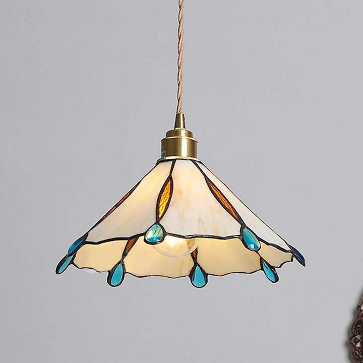 Retro Tiffany Stained Glass Pendant Light S92