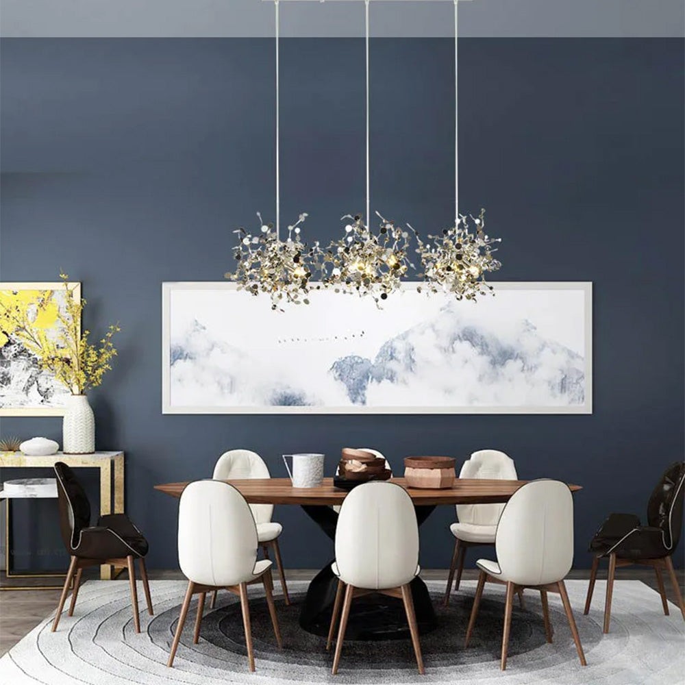 Modern Creative Decorative Leaf Stainless Steel Pendant Light M58