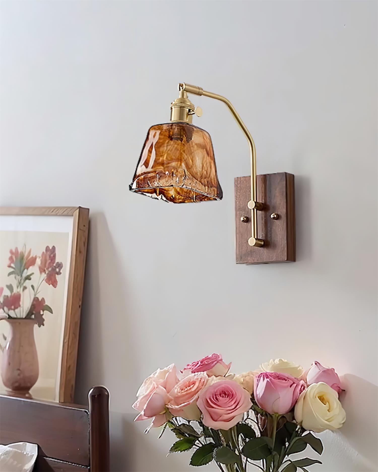 Vintage Morning Glory Shape Wall Lamp M83