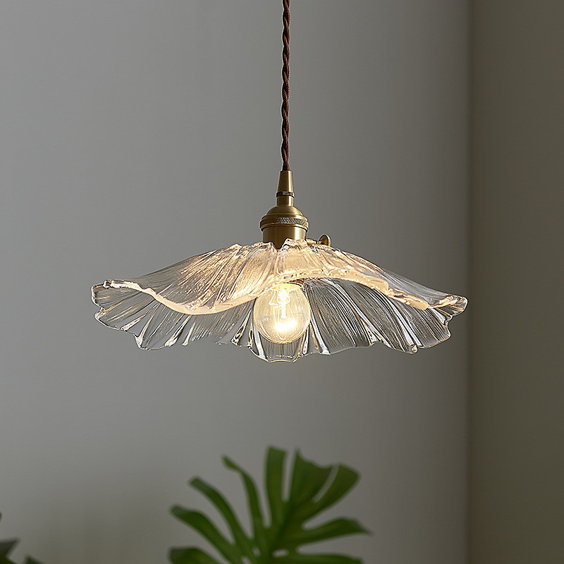 Tiffany Lotus Glass Pendant Light for Living Room S08