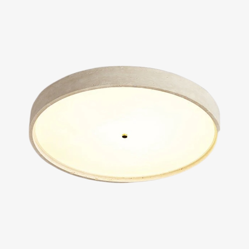 Zenthoris Travertine Ceiling Light Minimalist Flush Mount - Modern Ambient Hallway Lighting T1119
