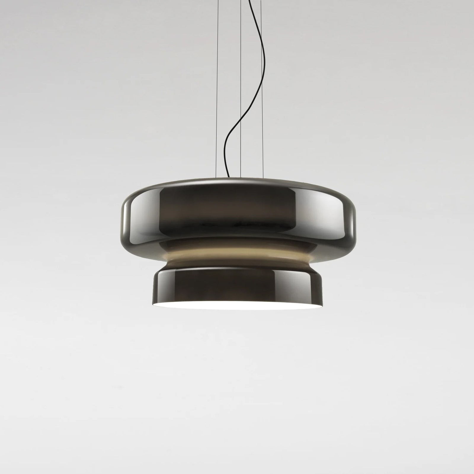 Minimalist Pendant Light - Bohemian Glass and Metal for Dining Room M388