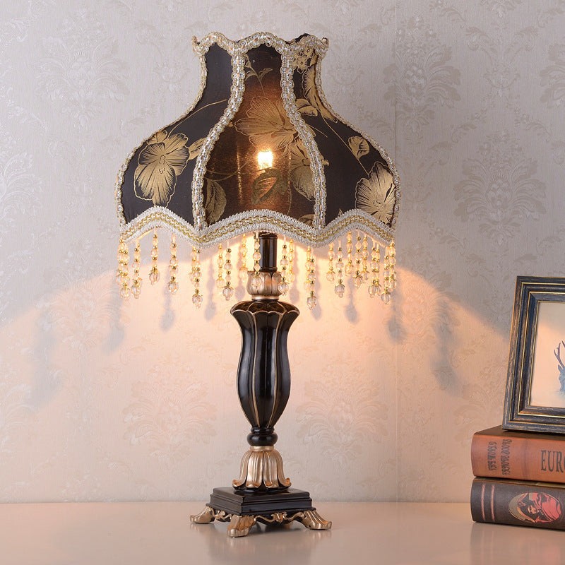 Palace Floral Resin Carved Base Table Lamp M500