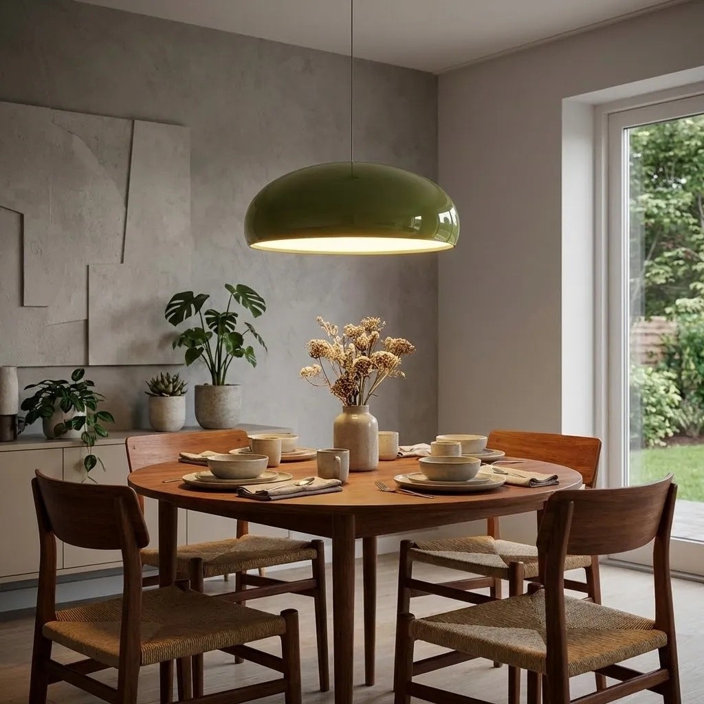 Haelen Colorful Nordic Bowl Pendant Light - Modern Dining Lighting T800