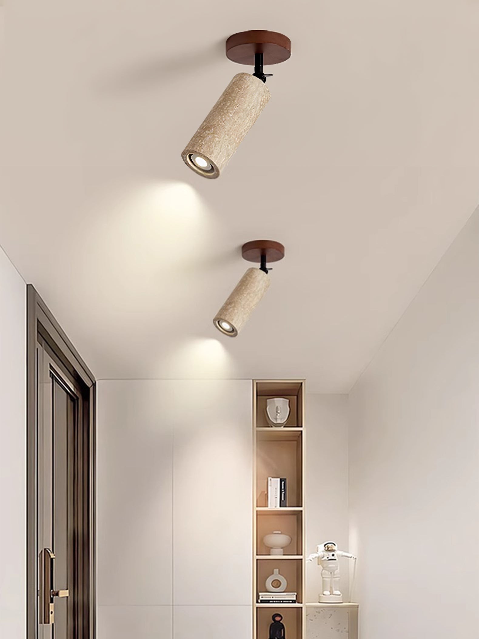 Wabi-Sabi Travertine Adjustable Wall Lamp M487
