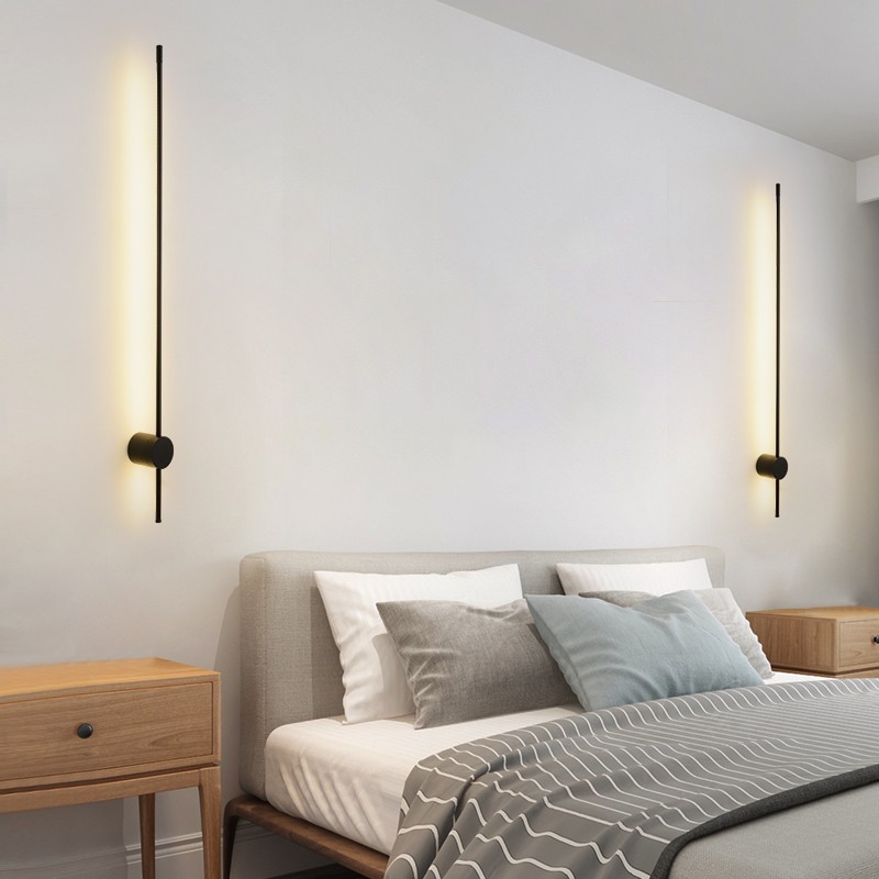 Industrial Modern Black Linear LED Wall Lights S114