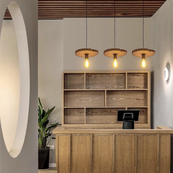 Annulus Wooden Pendant Light