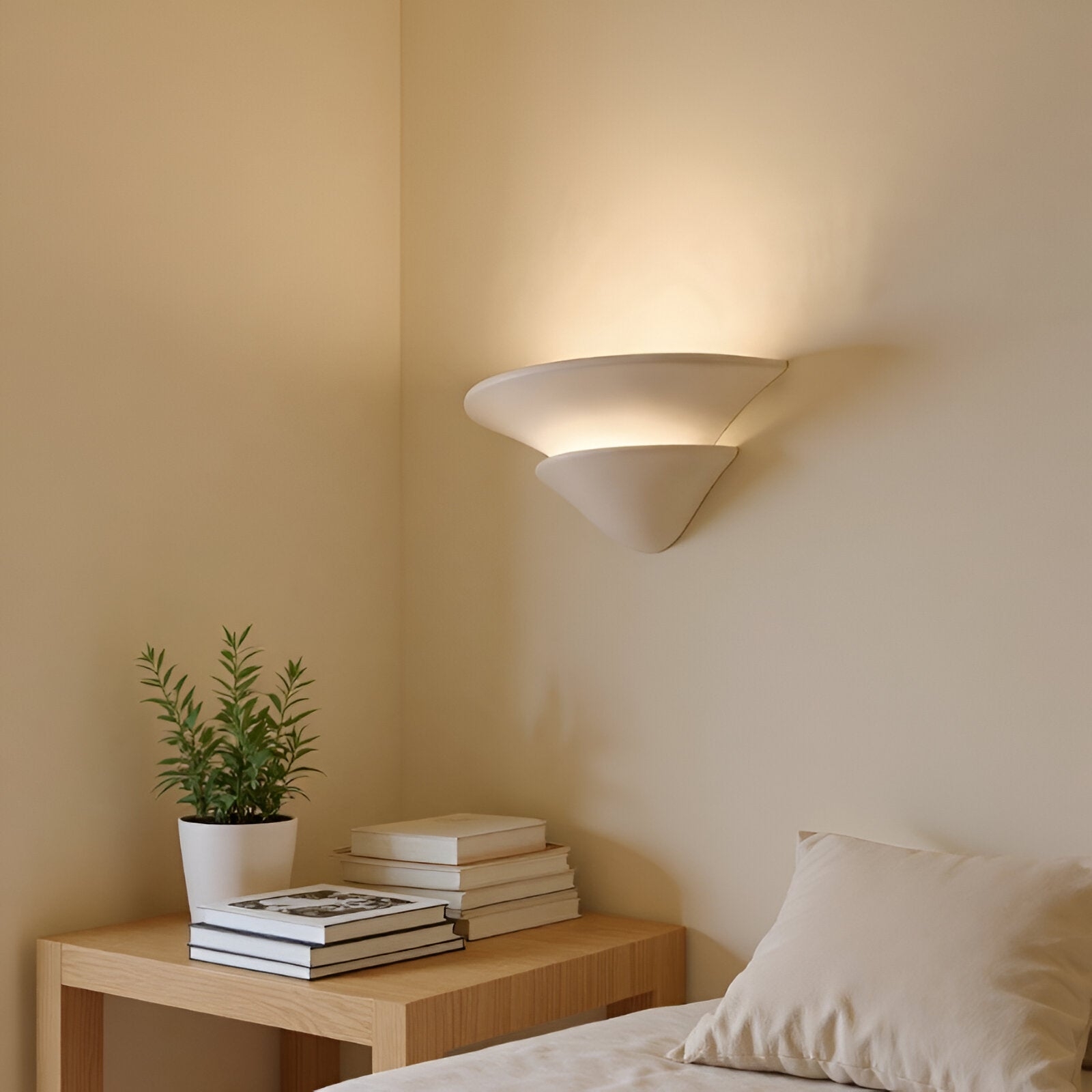 Shellora Wabi-Sabi Plaster Wall Light T2188