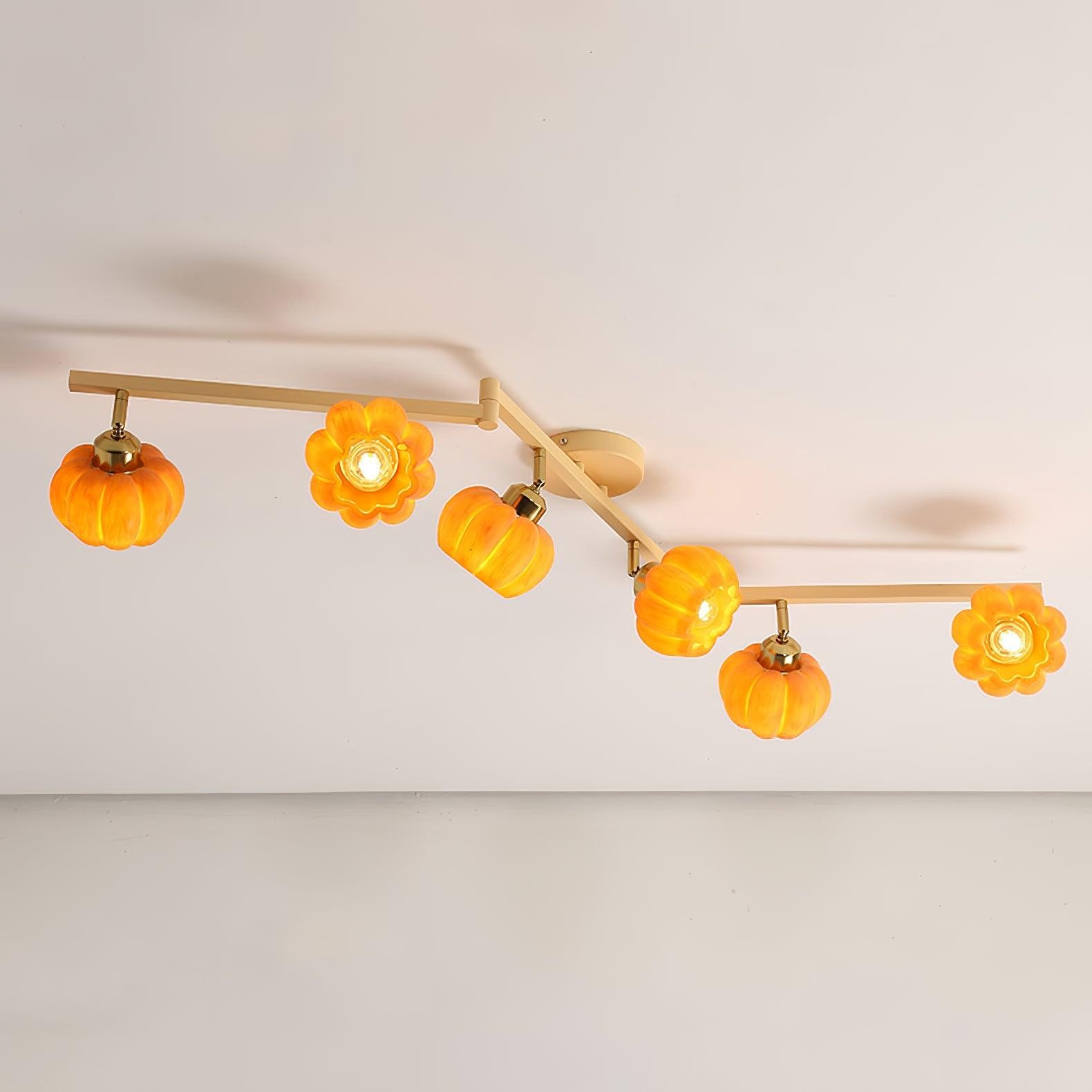 Pumpkin Flower Ceiling Lamp M214