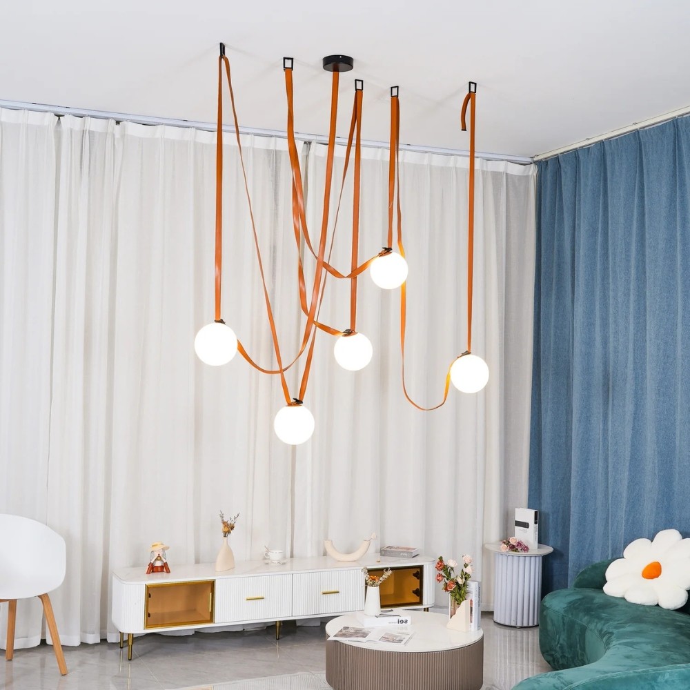 Flexible Belt-Style Pendant Lamp for Customizable Ambient Light S241