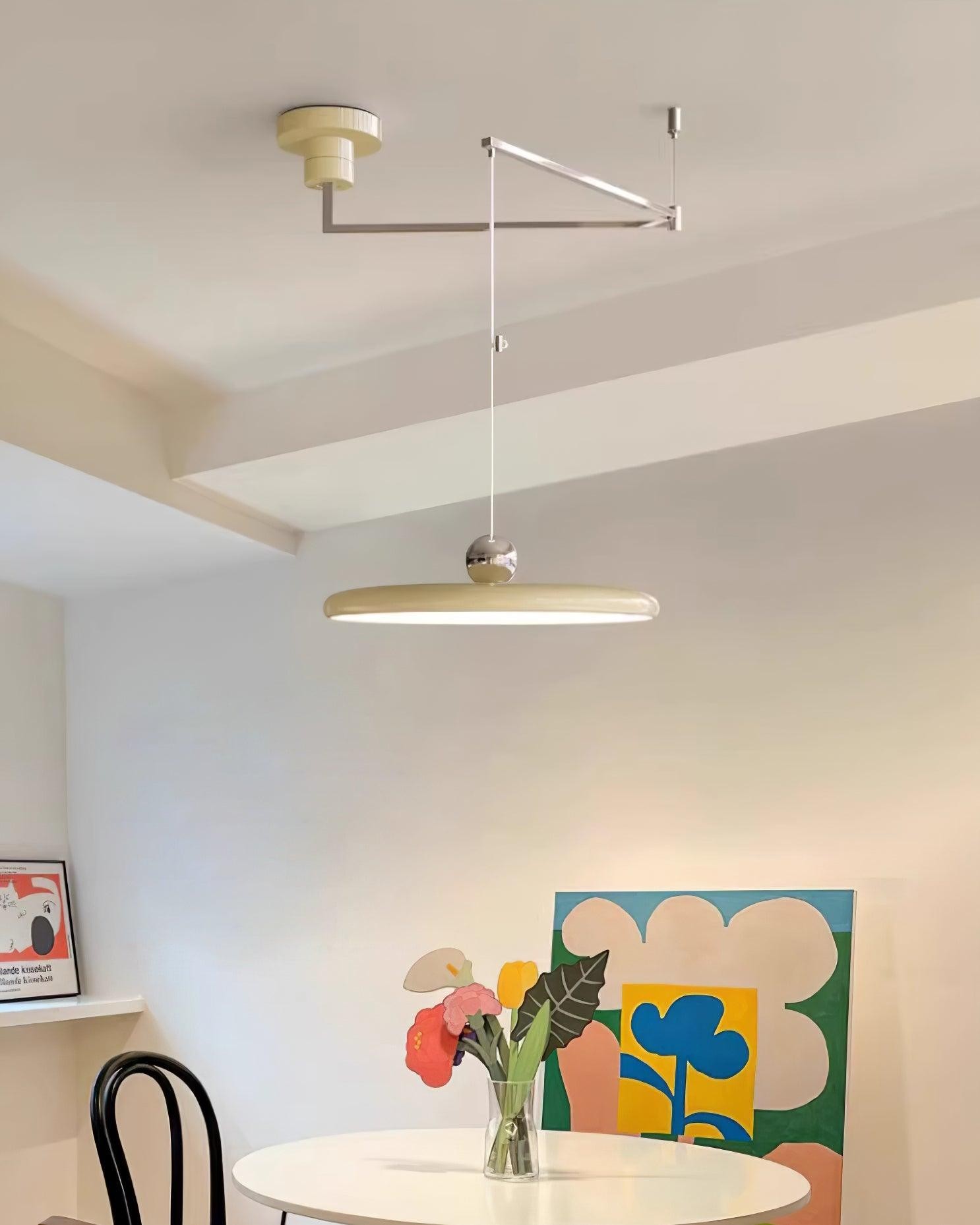 Simple Modern Adjustable Swing Arm Disc Pendant Lamp M11