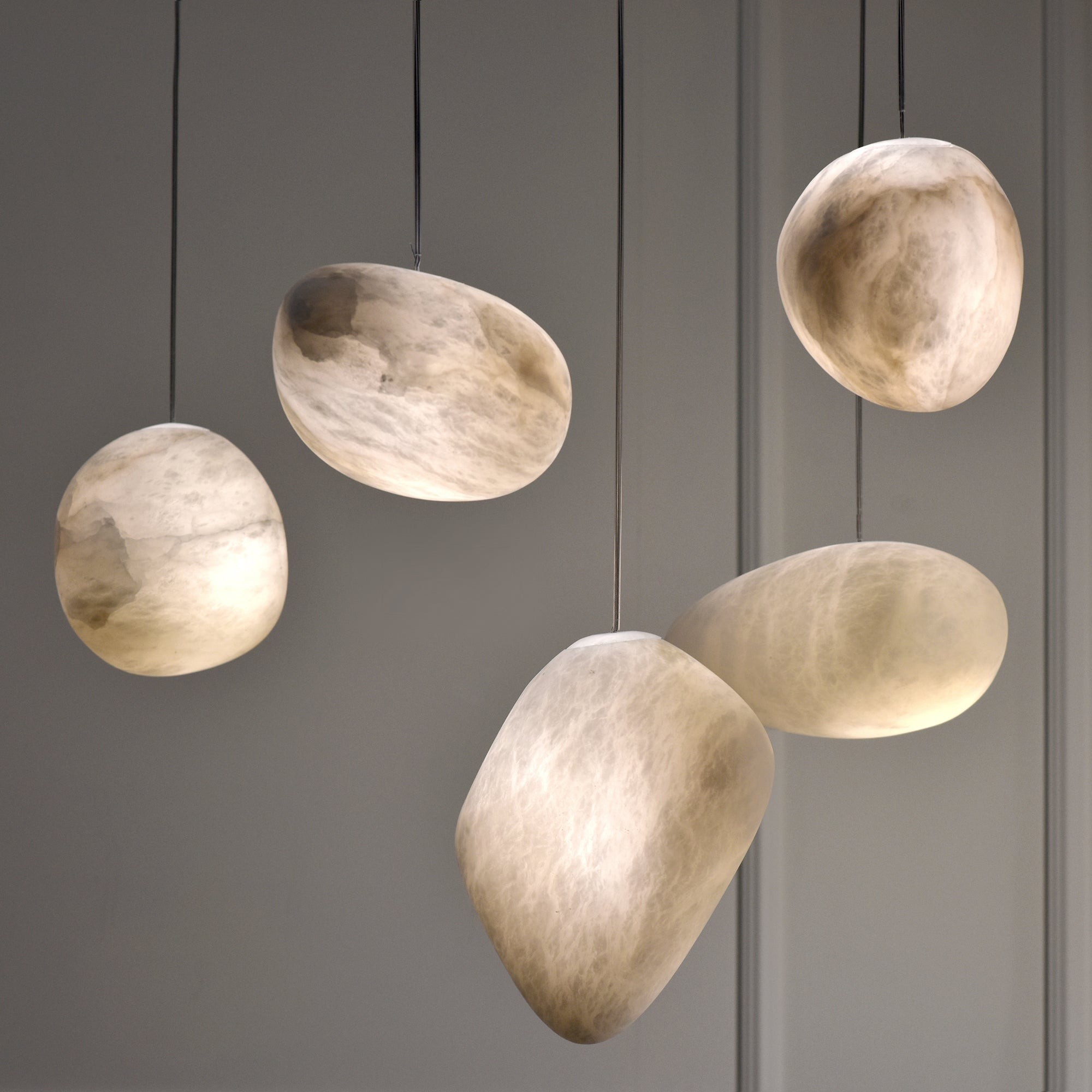 Pebbles Alabaster Pendant Lamp M334