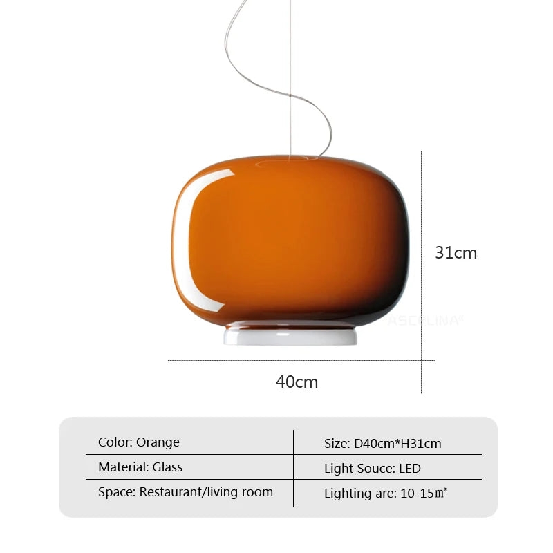 Chouchin Suspension Modern LED Glass Pendant Lamp T2173