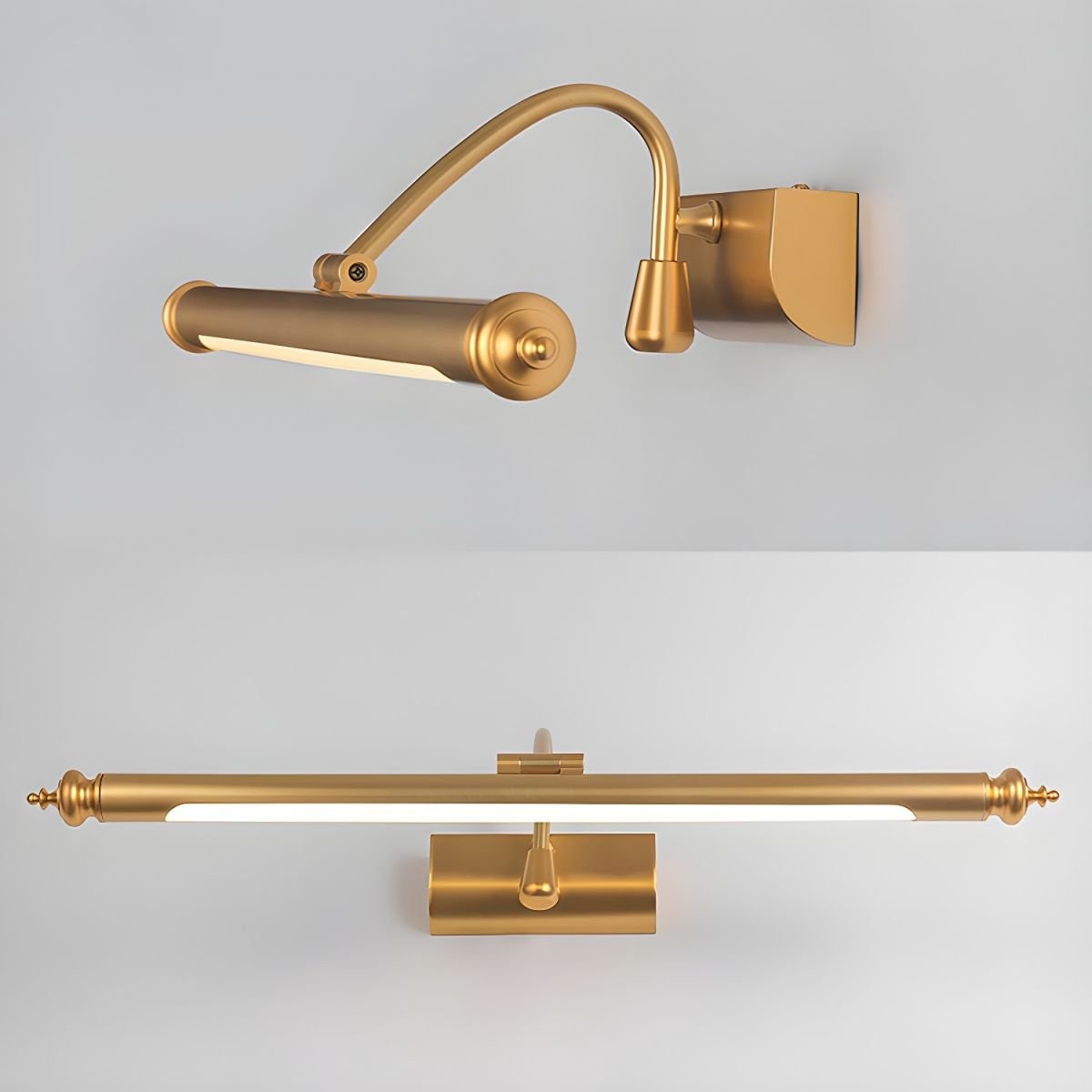 Mirror Front LED Brass Wall Lamp M556