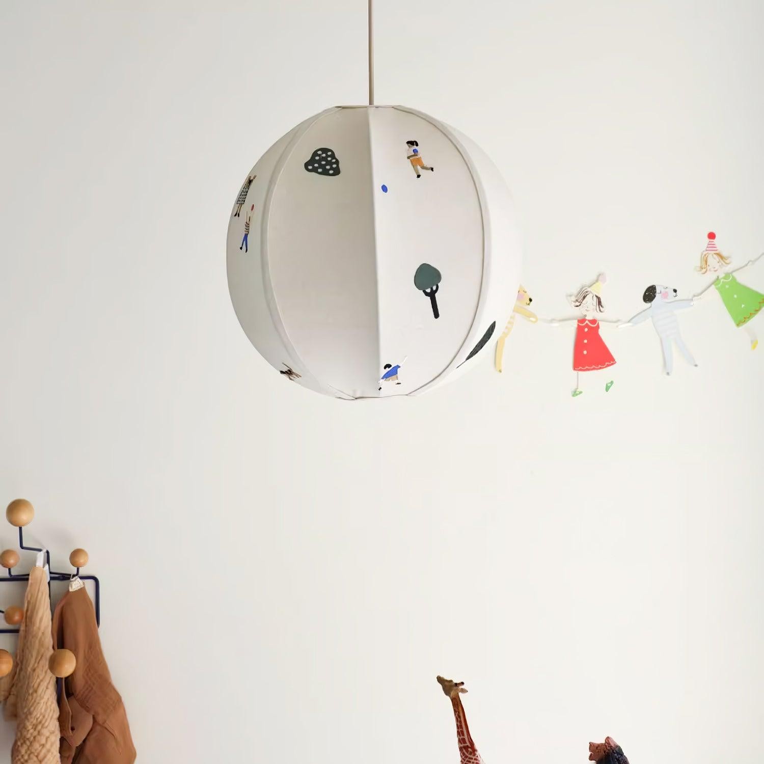 Park Embroidered Textile Pendant Lamp M337