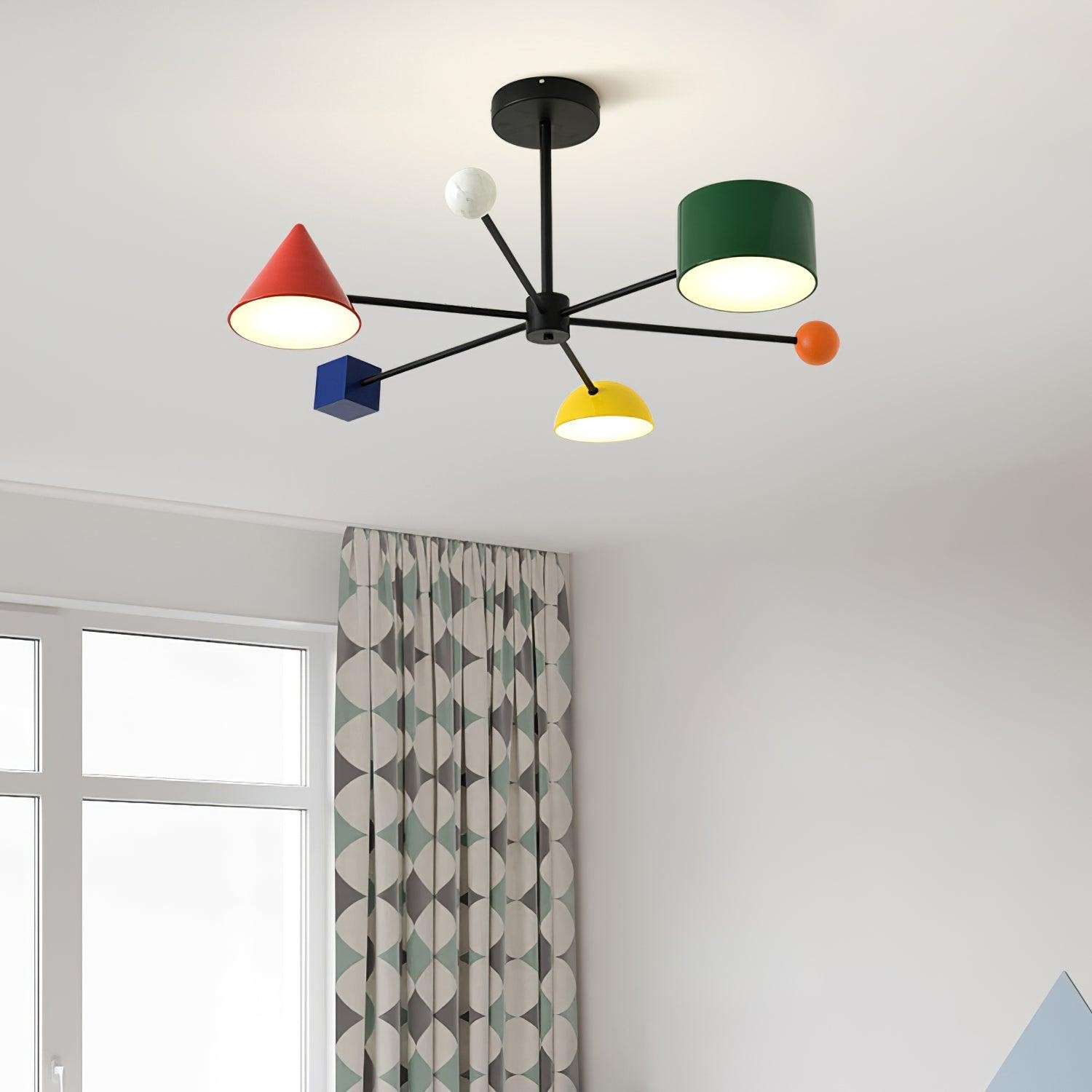 Geometric Colorful Ceiling Light M276