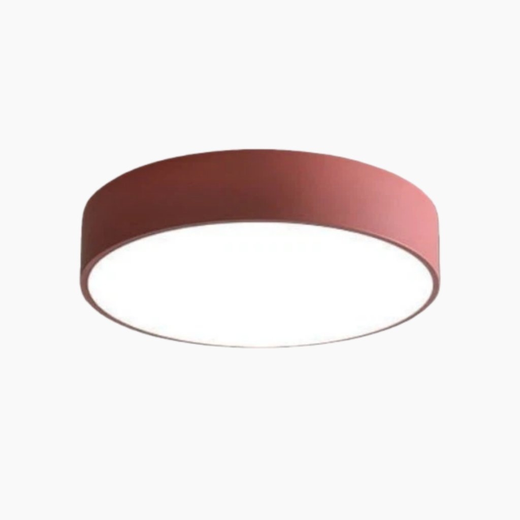 Rondi Minimalist Round LED Ceiling Light - Circular Iron Design for Living Room and Bedroom T558