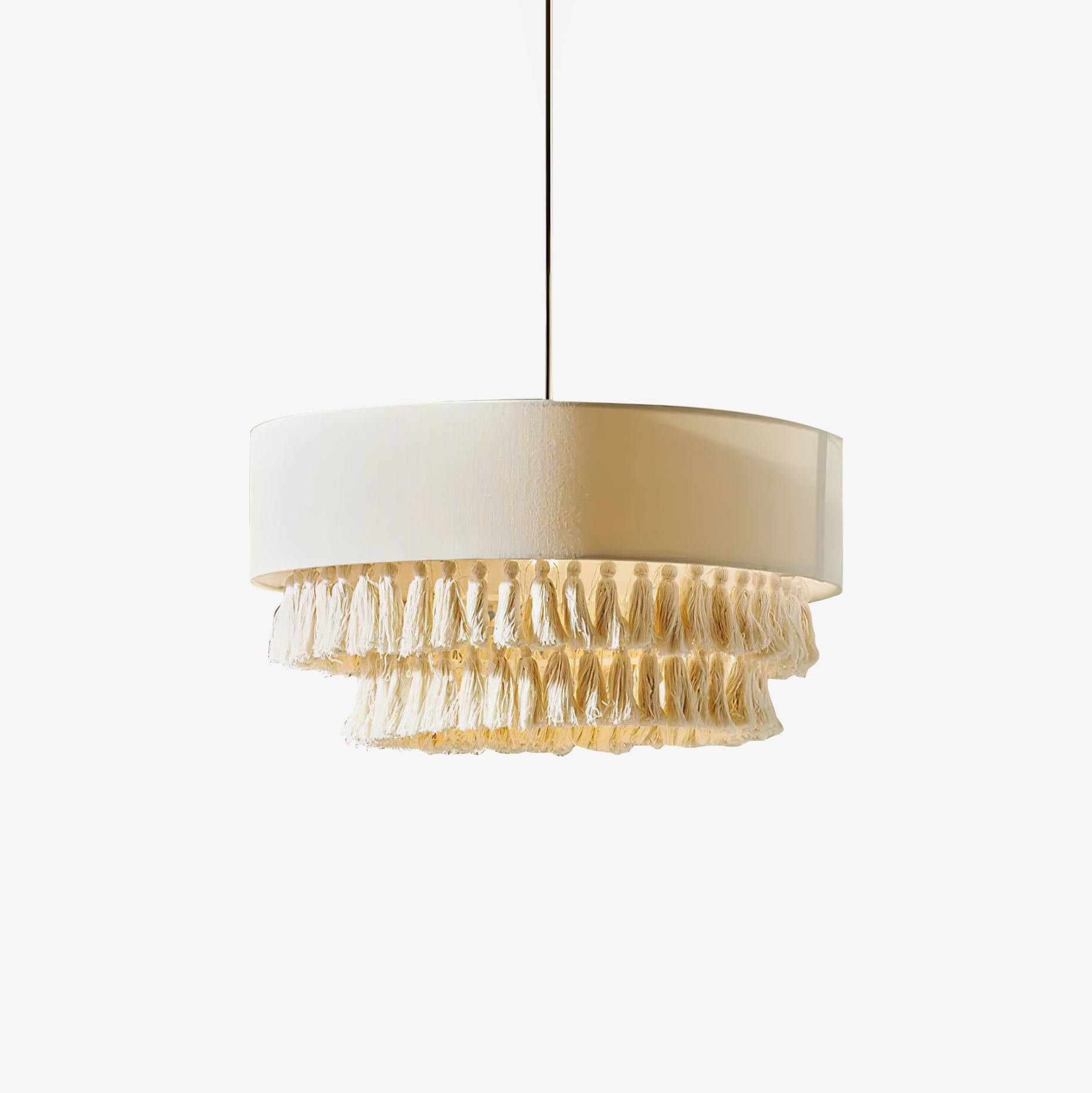 Bohemian Hemp Rope Tassel Chandelier M454