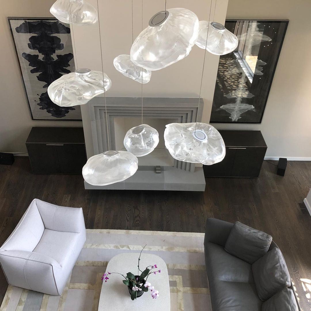 Multi-Head Irregular Glass Bubble Chandelier M79
