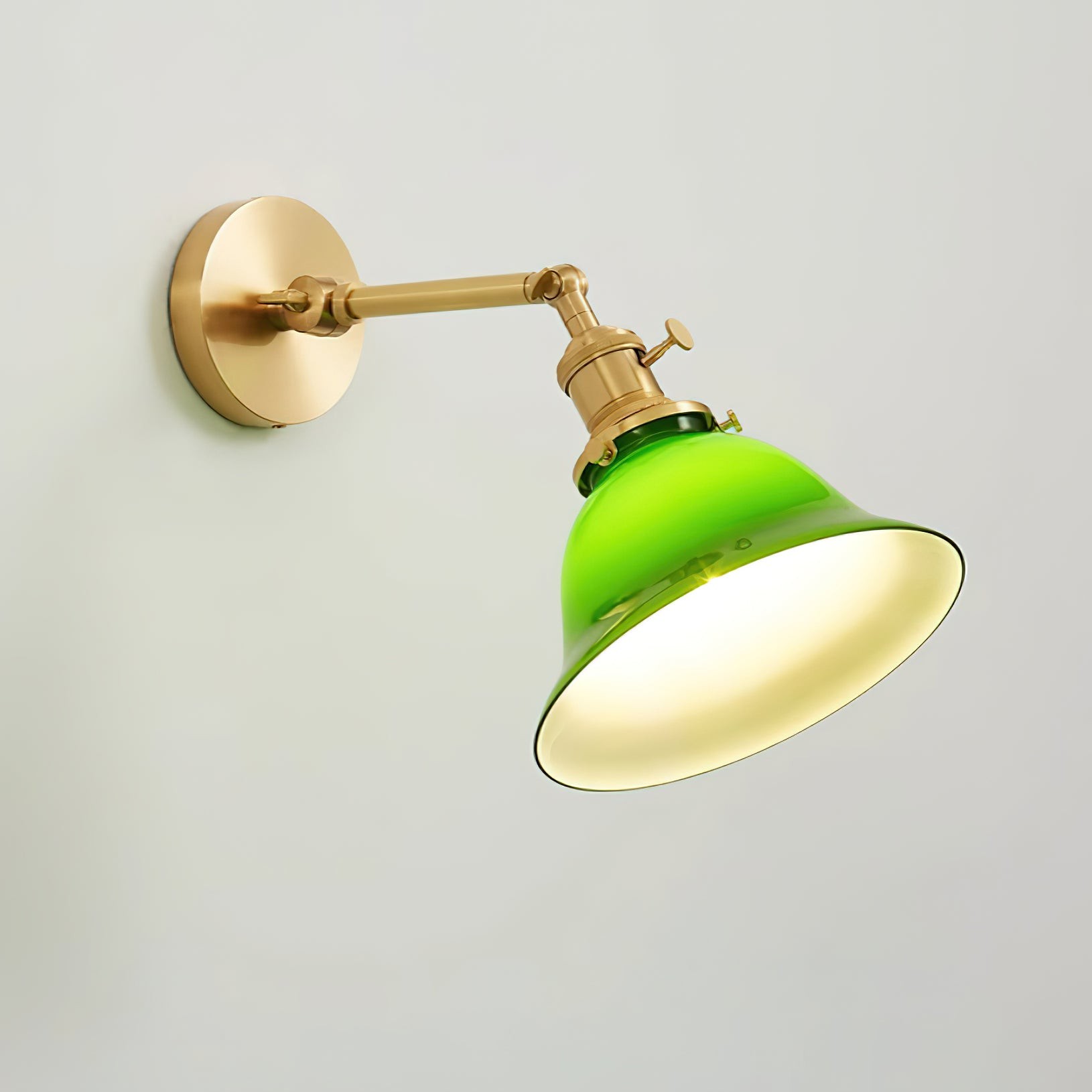Personalized Green Bell-Shaped Wall Lamp M154